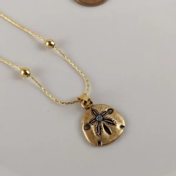 Gold Necklace Alex And Ani Sand Dollar Necklace Alex And Ani